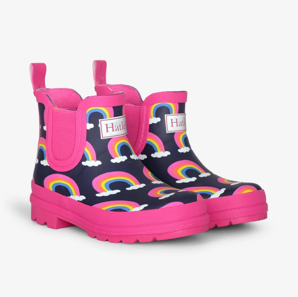 RAINBOW ARCHES ANKLE RAIN BOOTIES